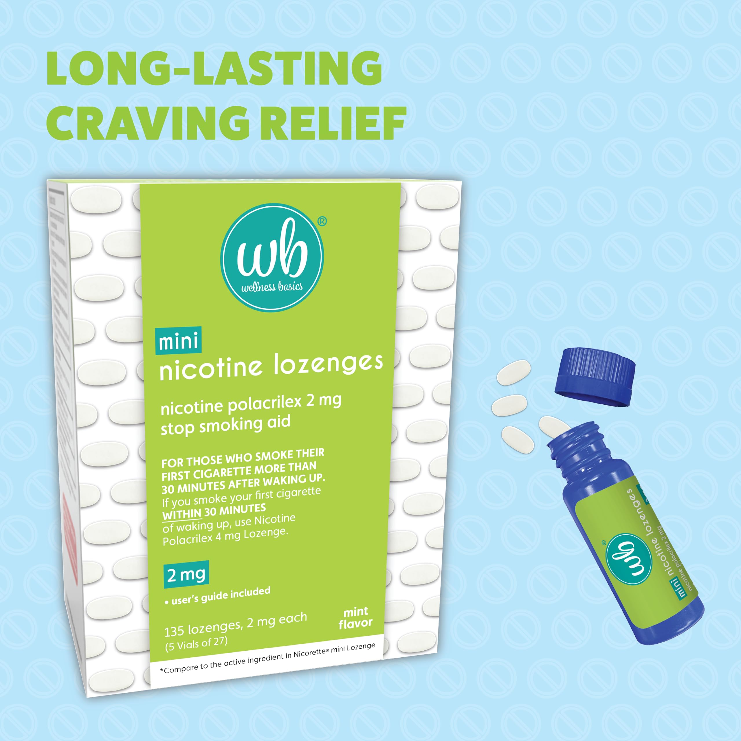 Wellness Basics Nicotine Lozenges Stop Smoking Aid

