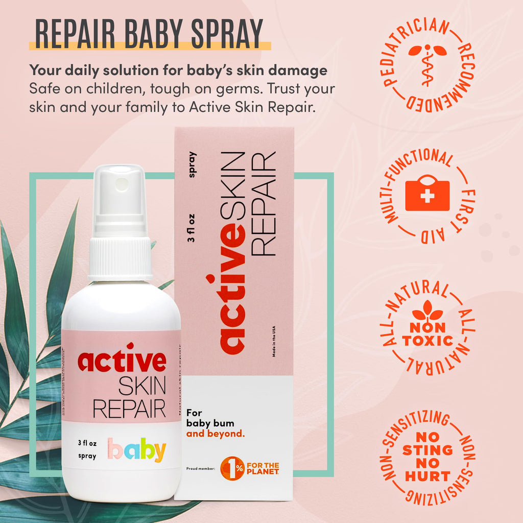 Active Skin Repair Baby Spray | Gentle Baby Skin Care


