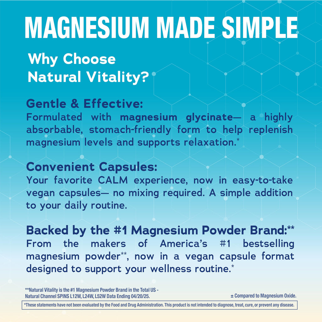 Natural Vitality Calm Dietary Supplement for Mood

