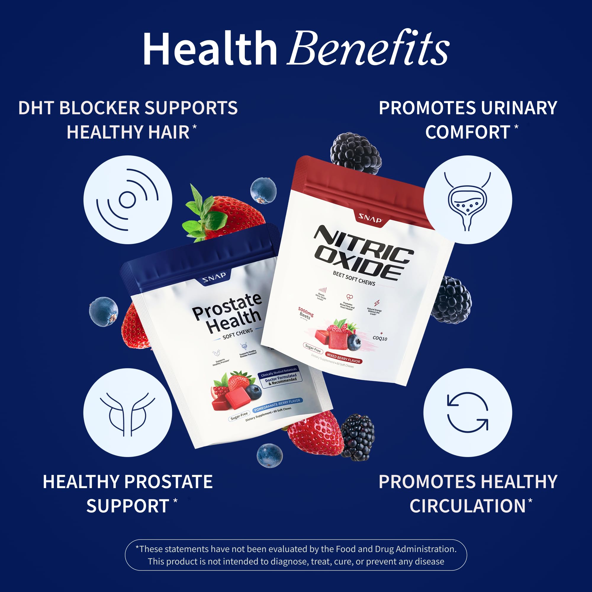 Snap Supplements Prostate Health for Men - Daily Formula

