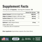 Turmeric and Ginger Joint Support Supplement - Non-GMO

