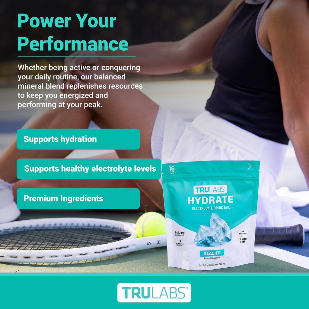 TRULABS Hydrate Electrolyte Drink Mix – Sugar-Free On-the-Go


