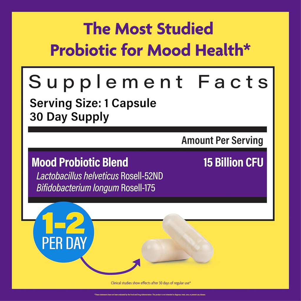 InnovixLabs Mood Probiotic for Digestive & Mood Support

