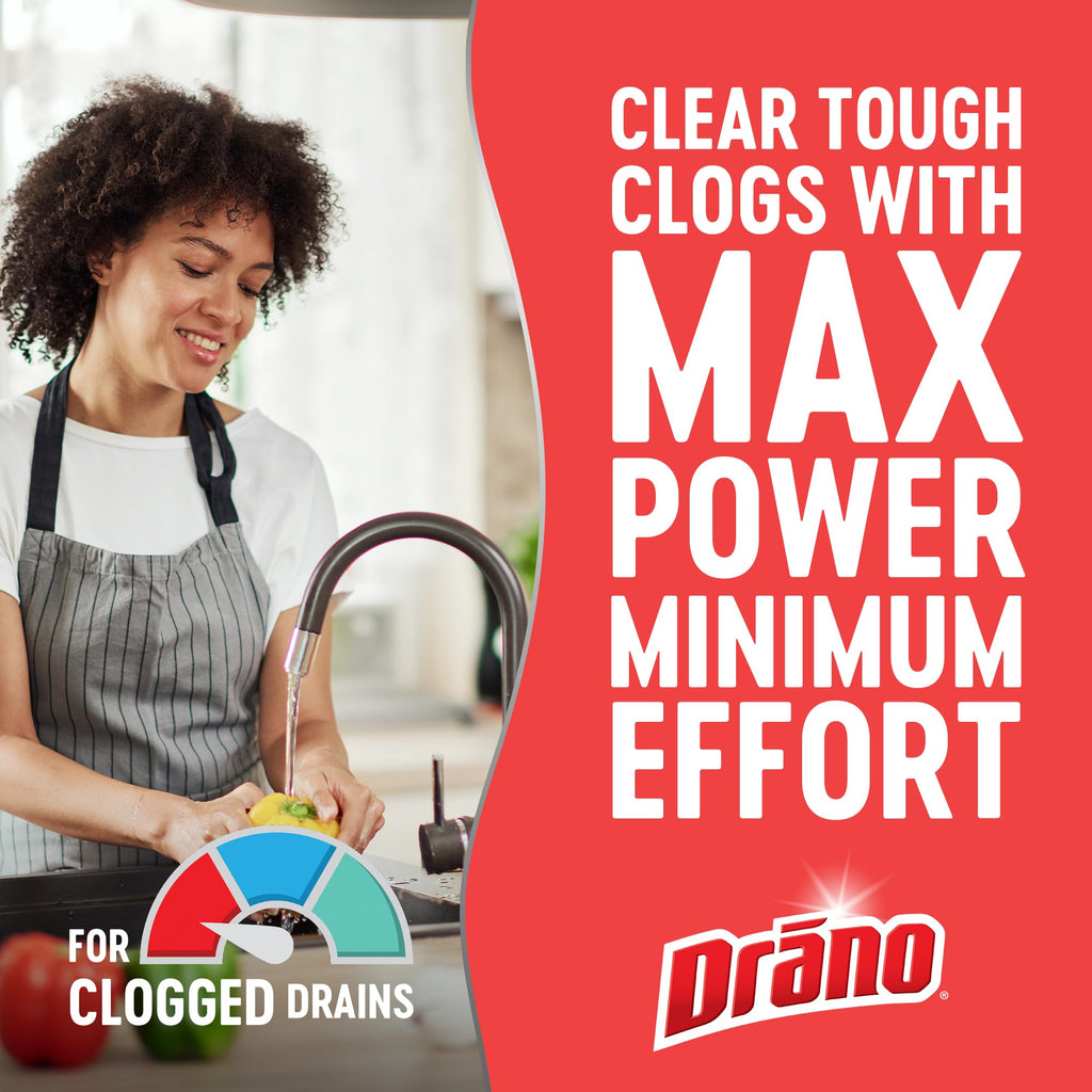 Drano Max Gel Drain Clog Remover & Cleaner | Fast-Acting

