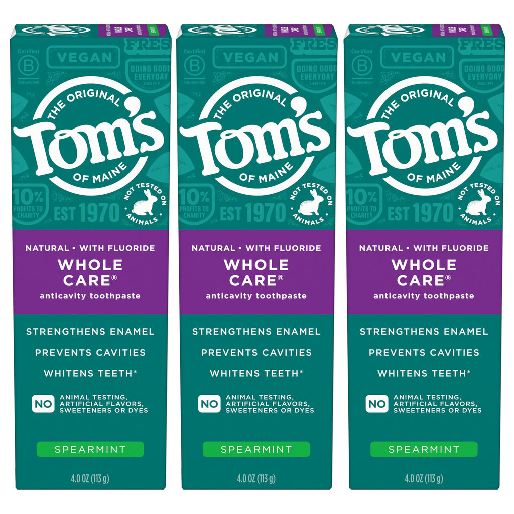 Tom's of Maine Whole Care Natural Fluoride Toothpaste