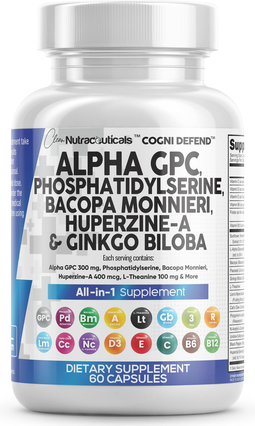 Clean Nutra Brain Nootropic for Focus and Memory

