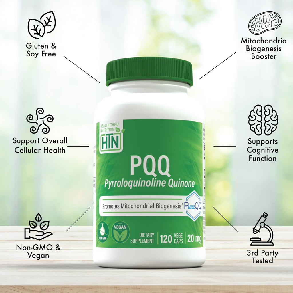 PQQ Supplement by Health Thru Nutrition | Vegan & Non-GMO


