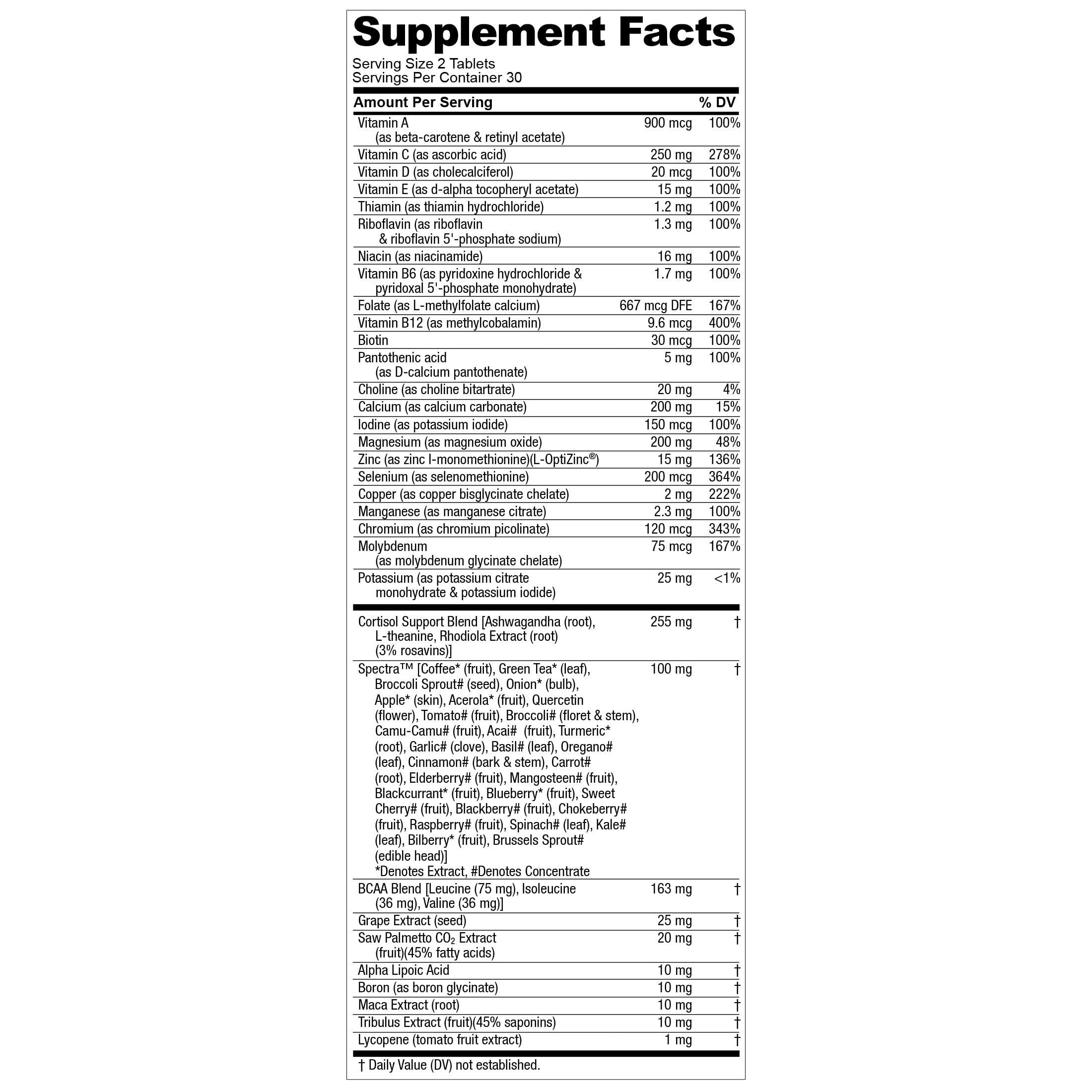 Nugenix Men's Multivitamin for Testosterone Support

