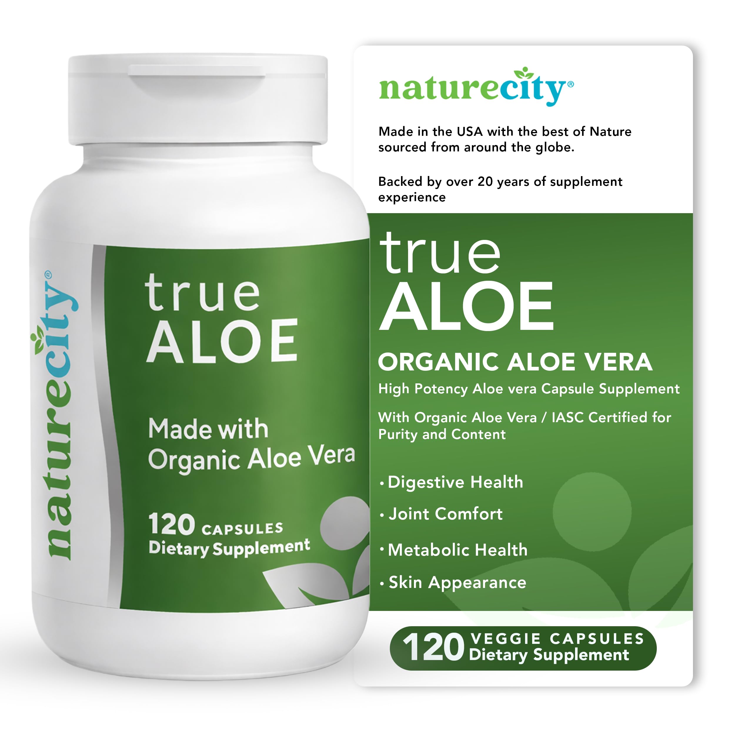 Aloe Vera Capsules by NatureCity TrueAloe

