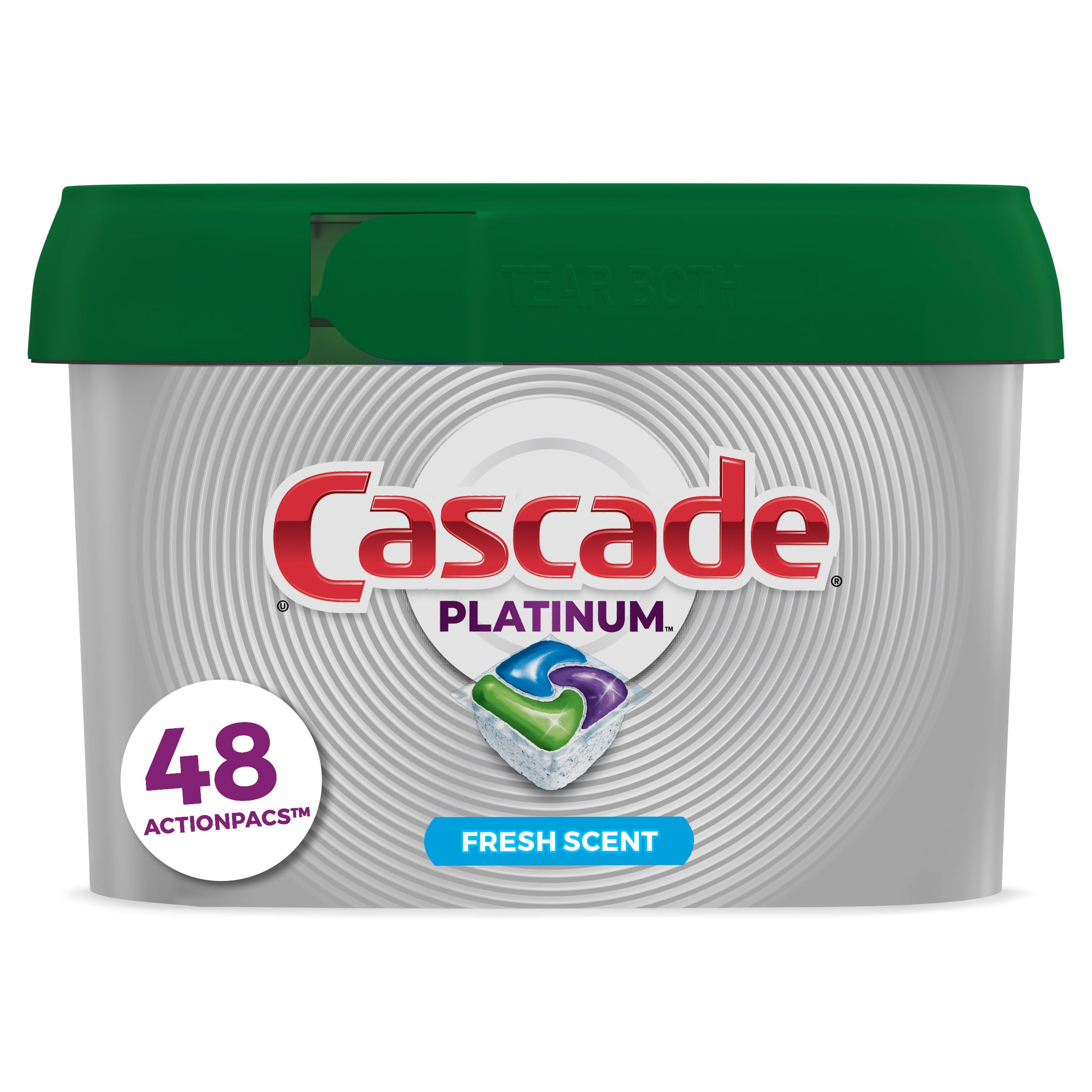 Cascade Platinum Plus ActionPacs Dishwasher Detergent Pods