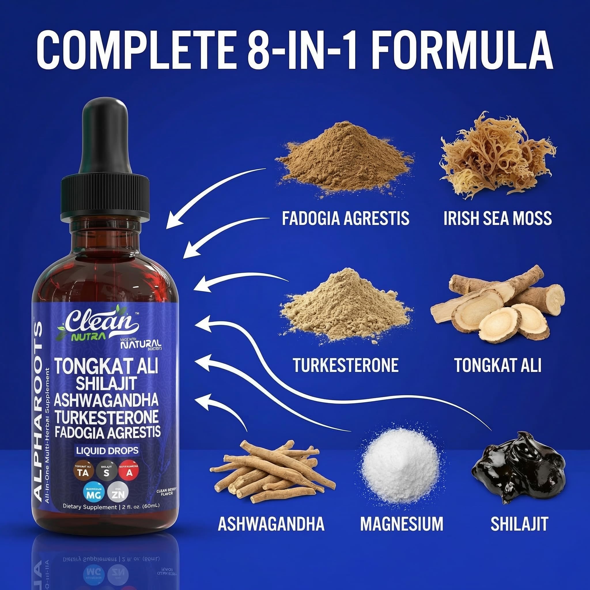 Clean Nutra Men's Herbal Wellness Supplement

