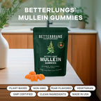 Betterbrand Mullein Gummies for Lung Health | Pear Flavor

