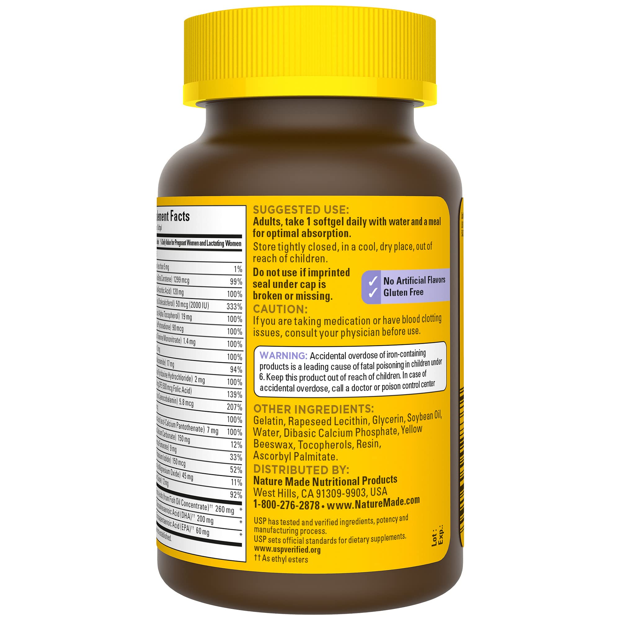 Nature Made Postnatal Multivitamin + DHA for Nursing Moms

