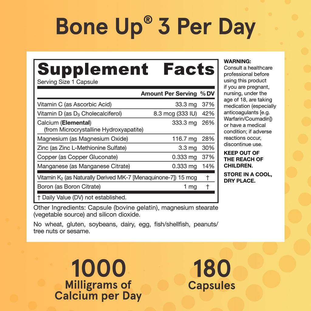 Jarrow Formulas BoneUp Calcium D3 K2 for Bone Health

