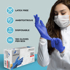 AroCare Nitrile Gloves - Powder Free & Latex Free

