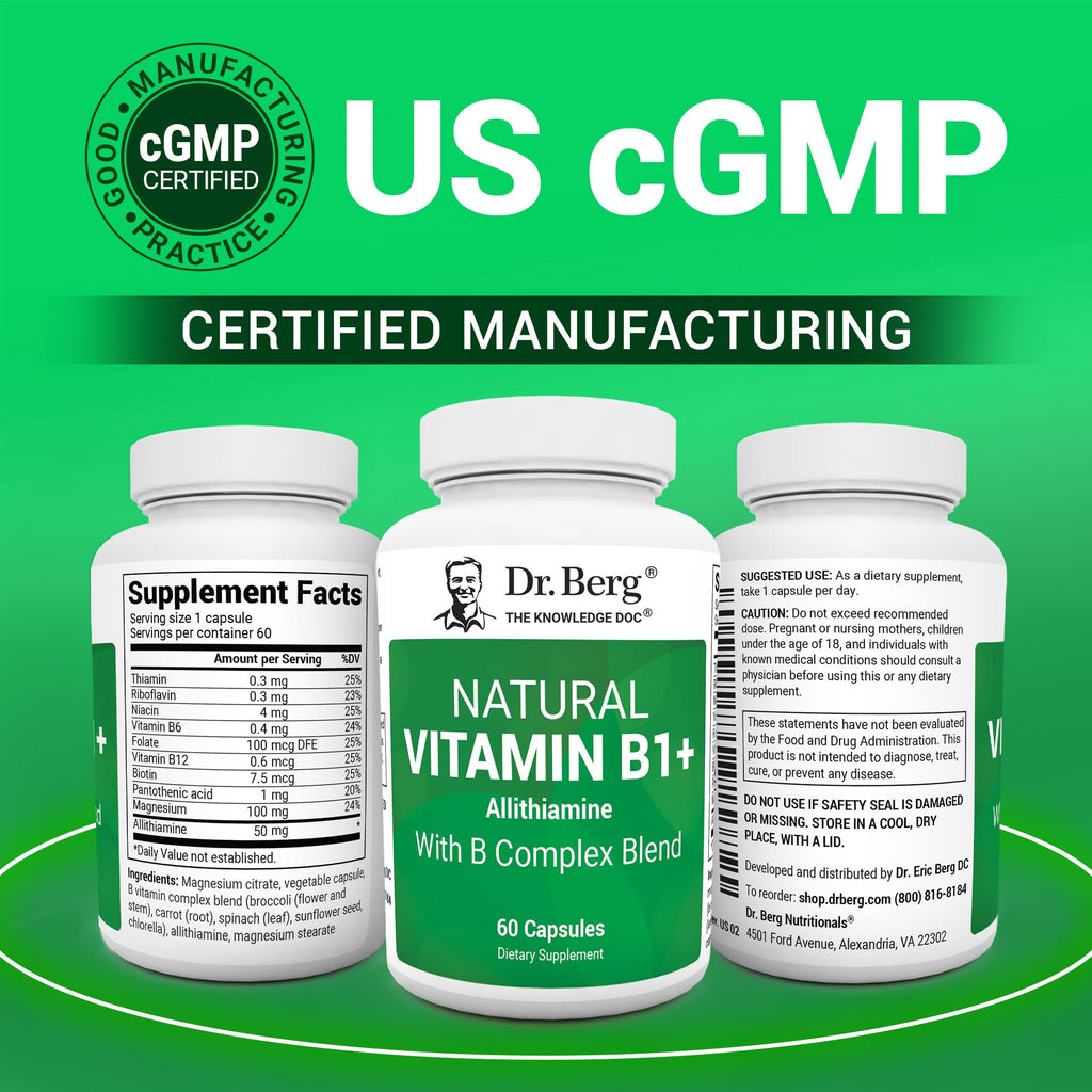Dr. Berg Vitamin B Complex Supplement for Energy

