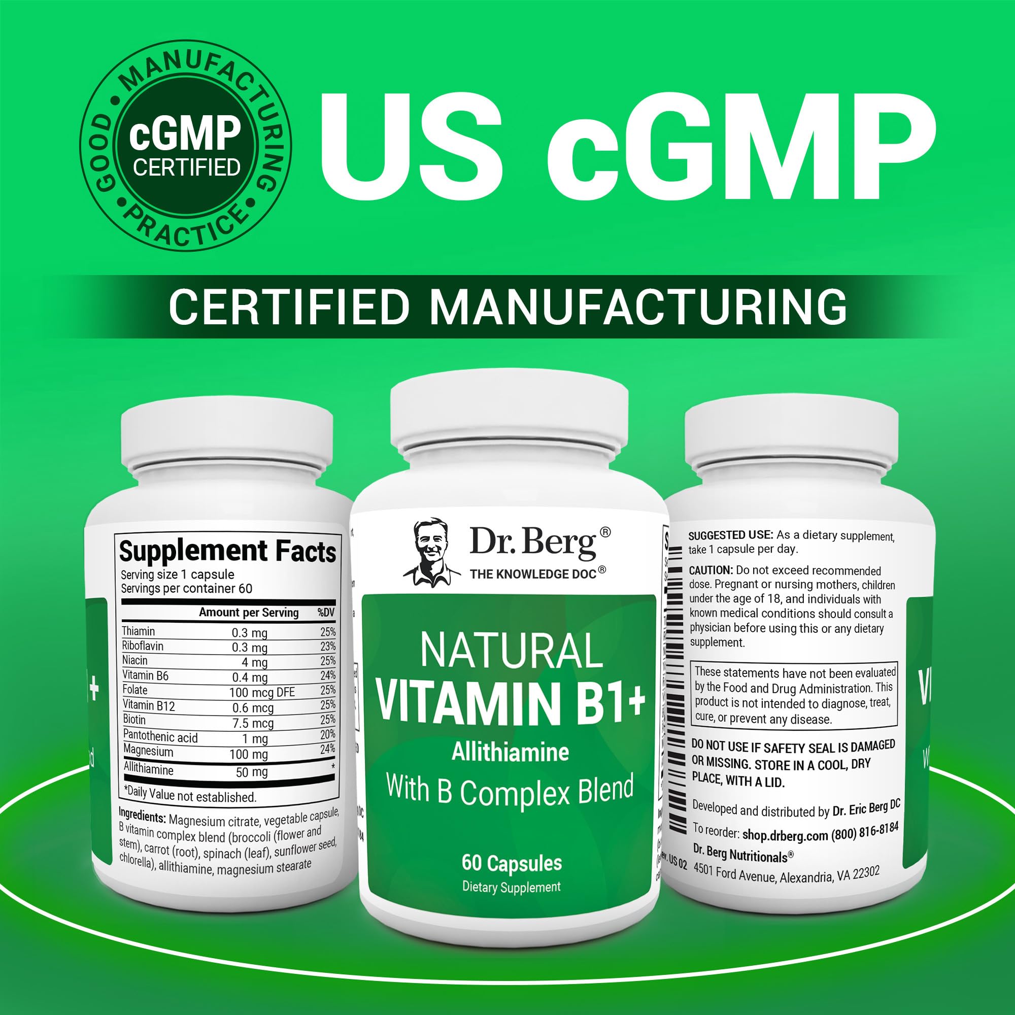 Dr. Berg Vitamin B Complex Supplement for Energy

