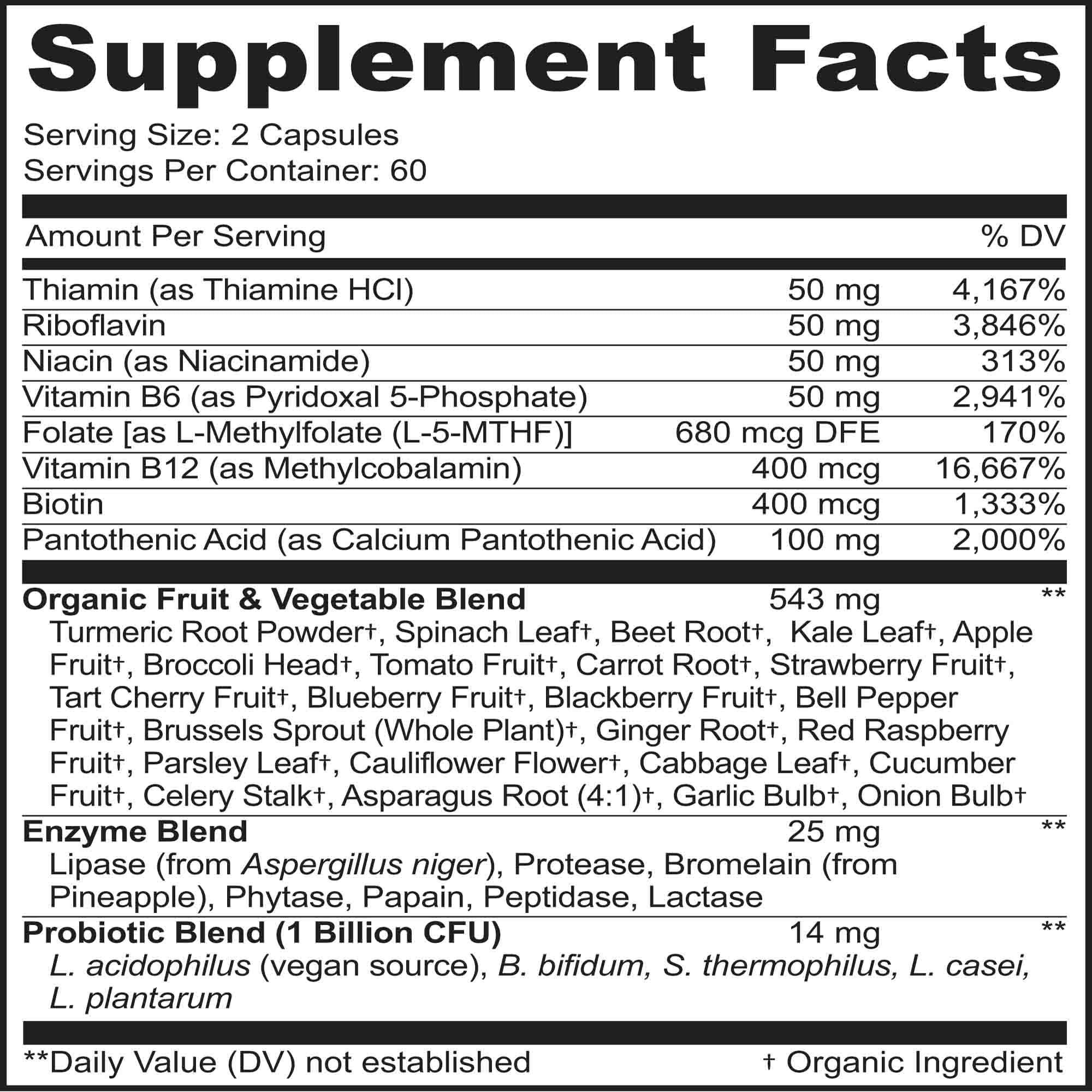 MoxyVites Vitamin B Complex – Energy Support

