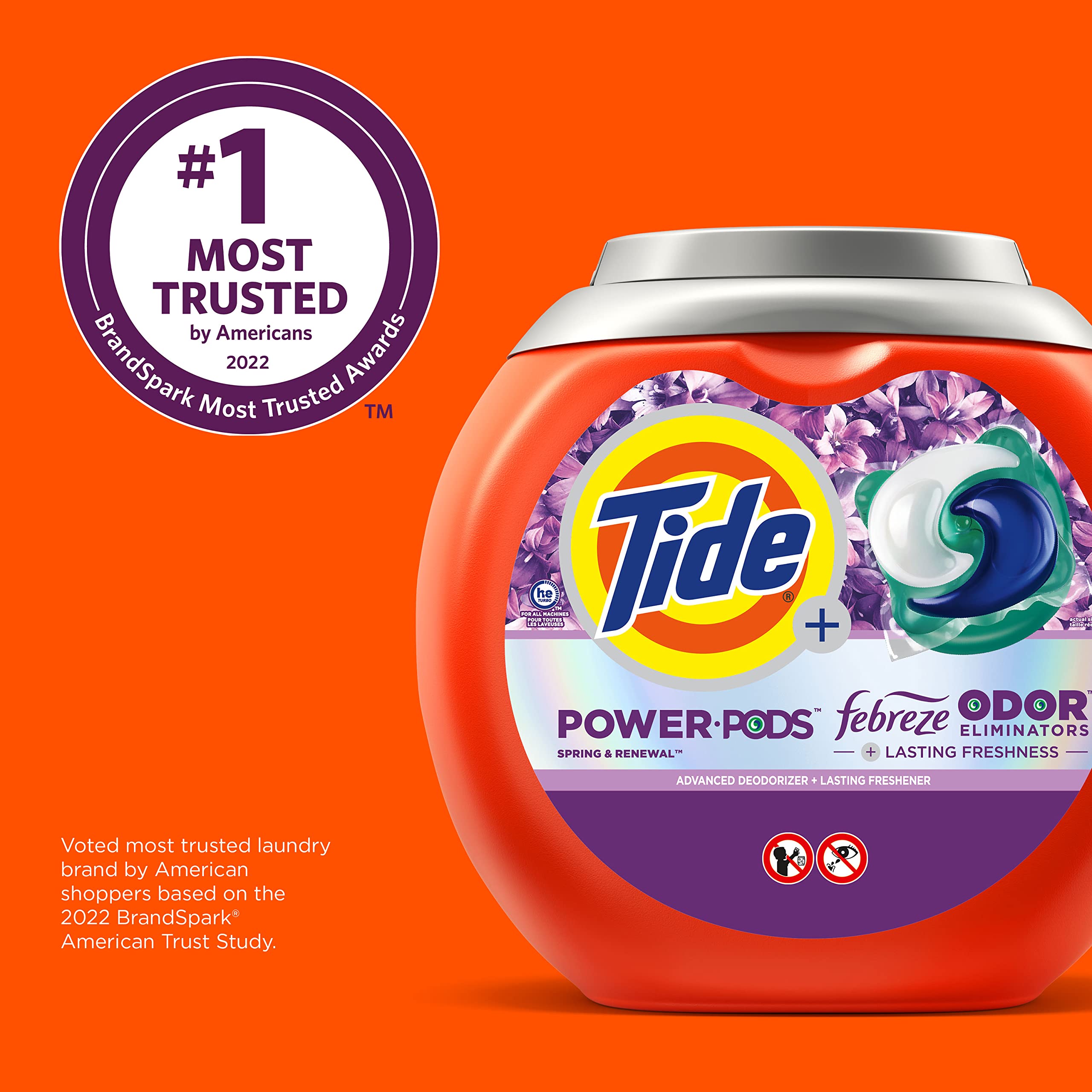 Tide Power Pods Febreze Odor Eliminators | Laundry Detergent

