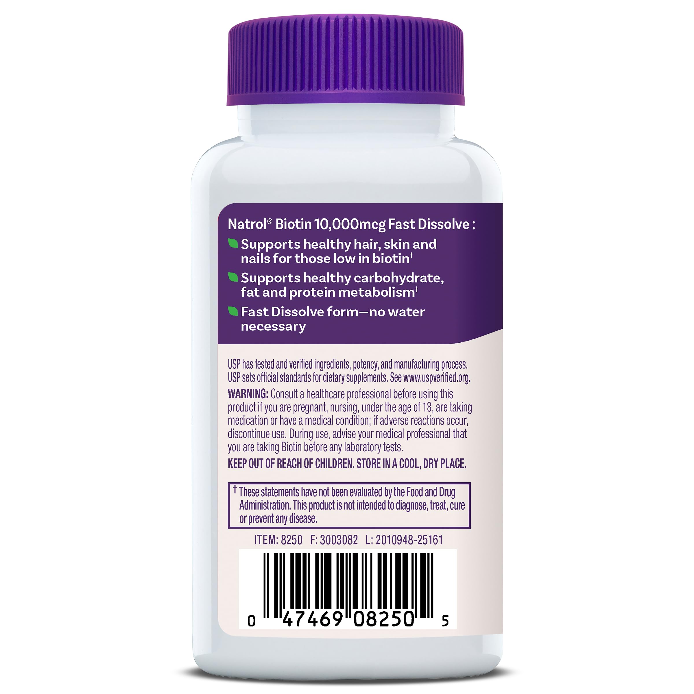 Natrol Biotin Fast Dissolve Tablets for Hair & Nails

