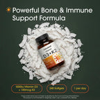 NatureBell Vitamin D3 K2 Supplement for Bone Health

