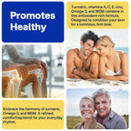 Vegan Omega-3 Gummies with Turmeric - Algae DHA/EPA

