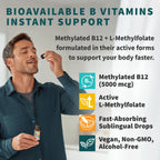 Methylated B Complex Liquid Drops - Sublingual Vitamin B

