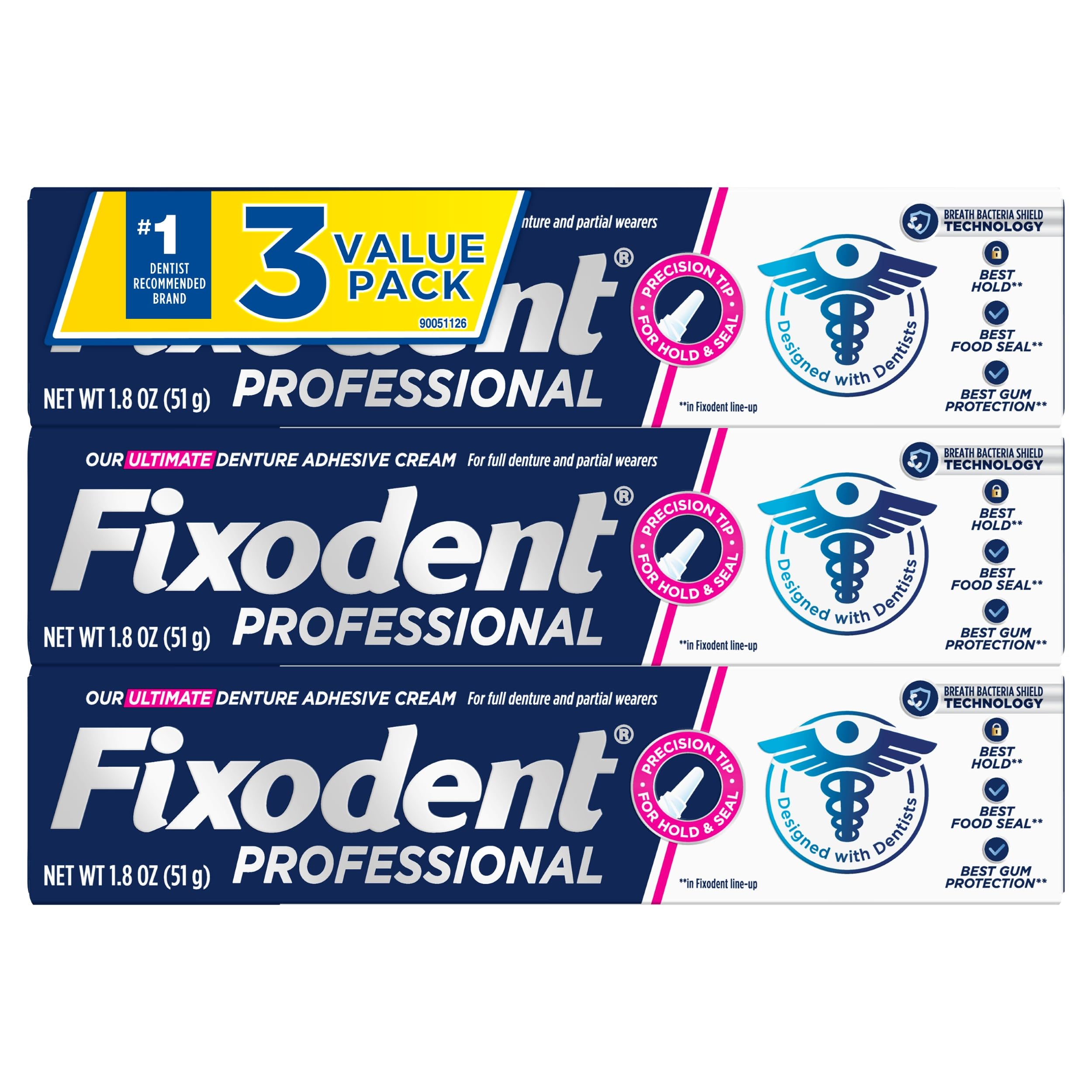 Fixodent Professional Denture Adhesive for All-Day Hold

