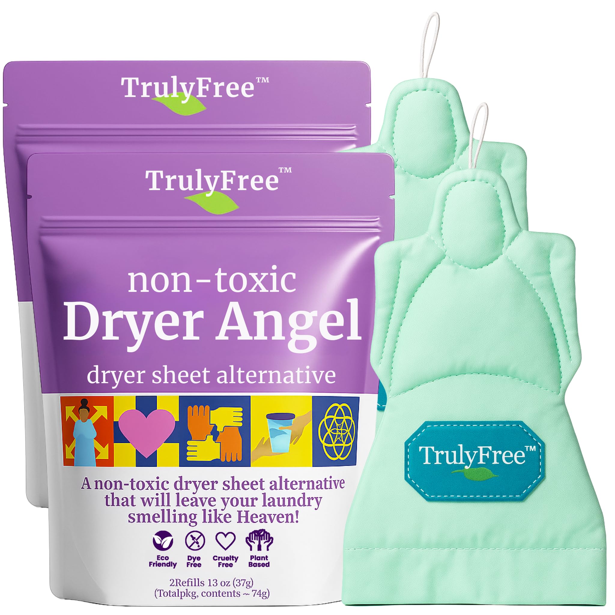 Truly Free Dryer Angel Reusable Fabric Softener Booster