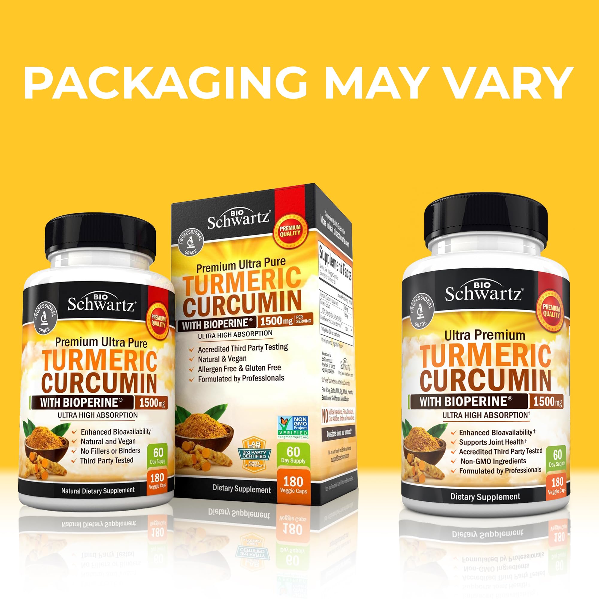 Turmeric Curcumin with Black Pepper BioPerine Capsules

