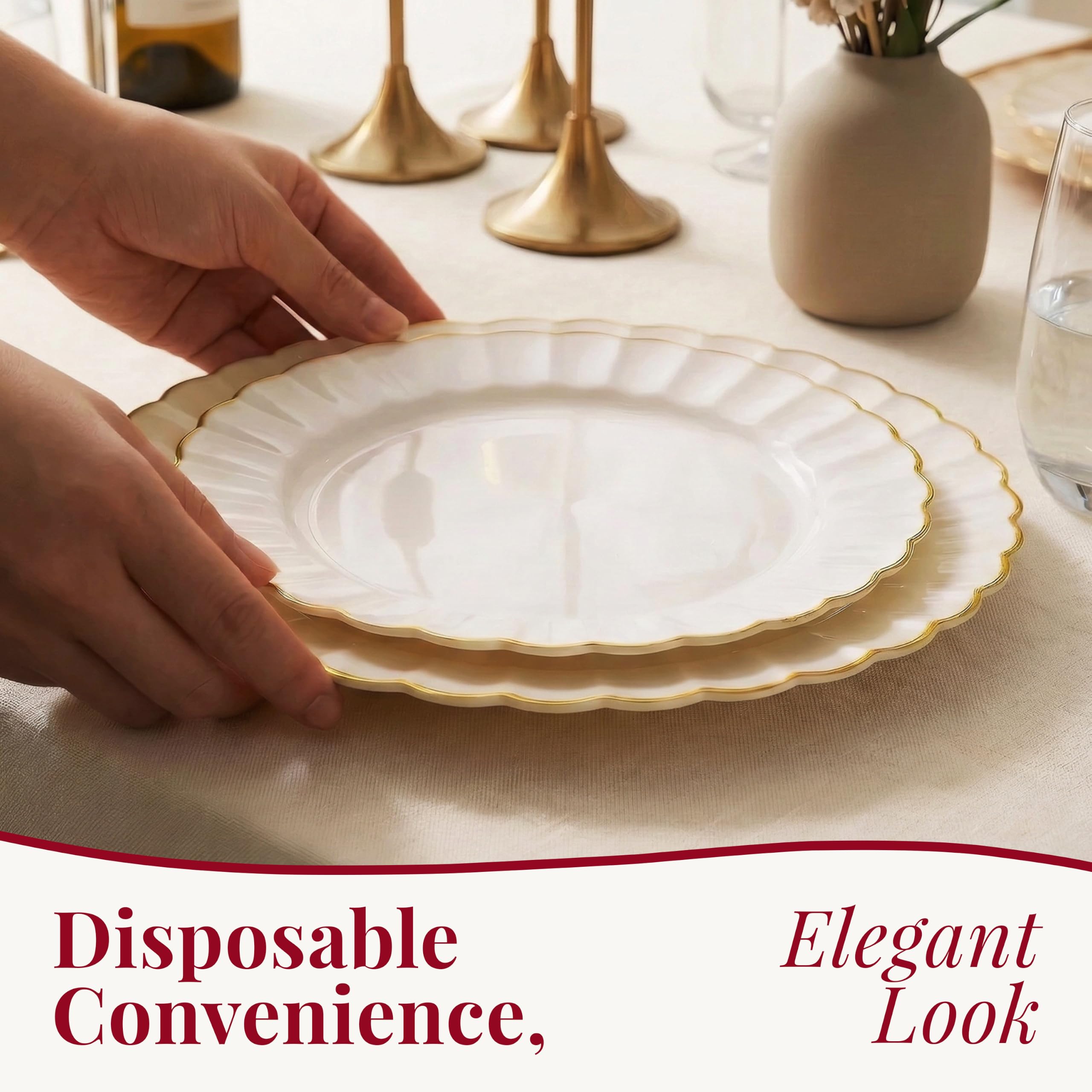 By Madee Disposable Plastic Plates for Events

