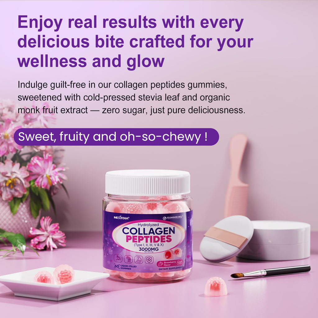 Nextdia Collagen Gummies with Multi-Collagen & Enzymes

