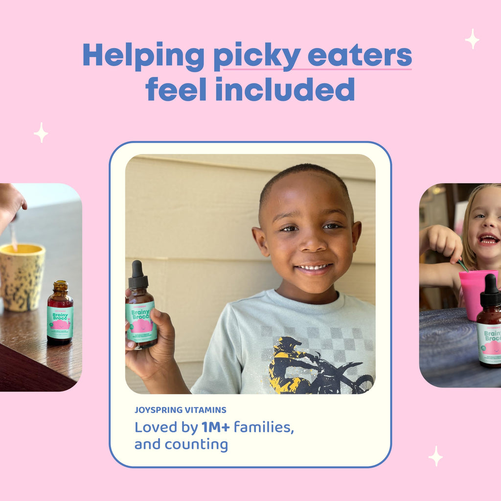 JoySpring Broccoli Drops for Kids | Sulforaphane & Bacopa

