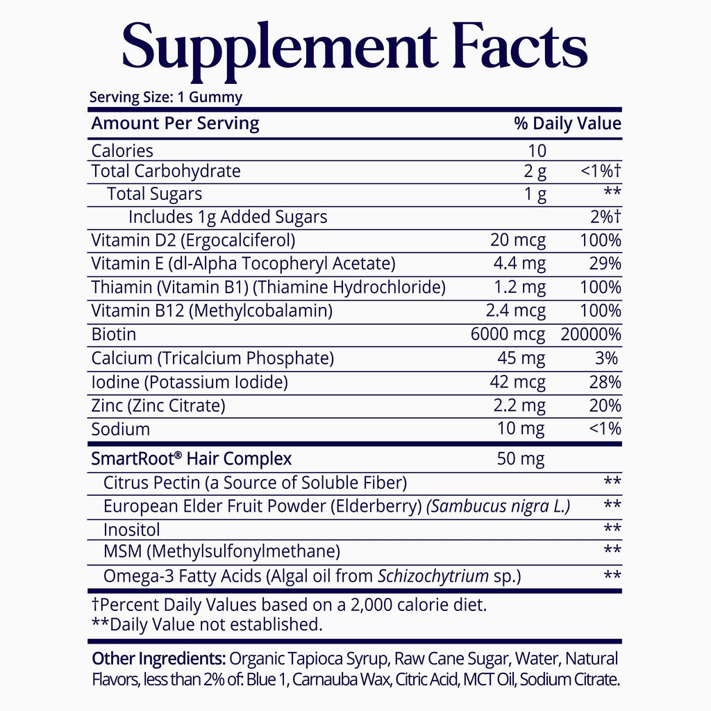 SugarbearPRO Hair Vitamin Gummy Biotin 6000mcg

