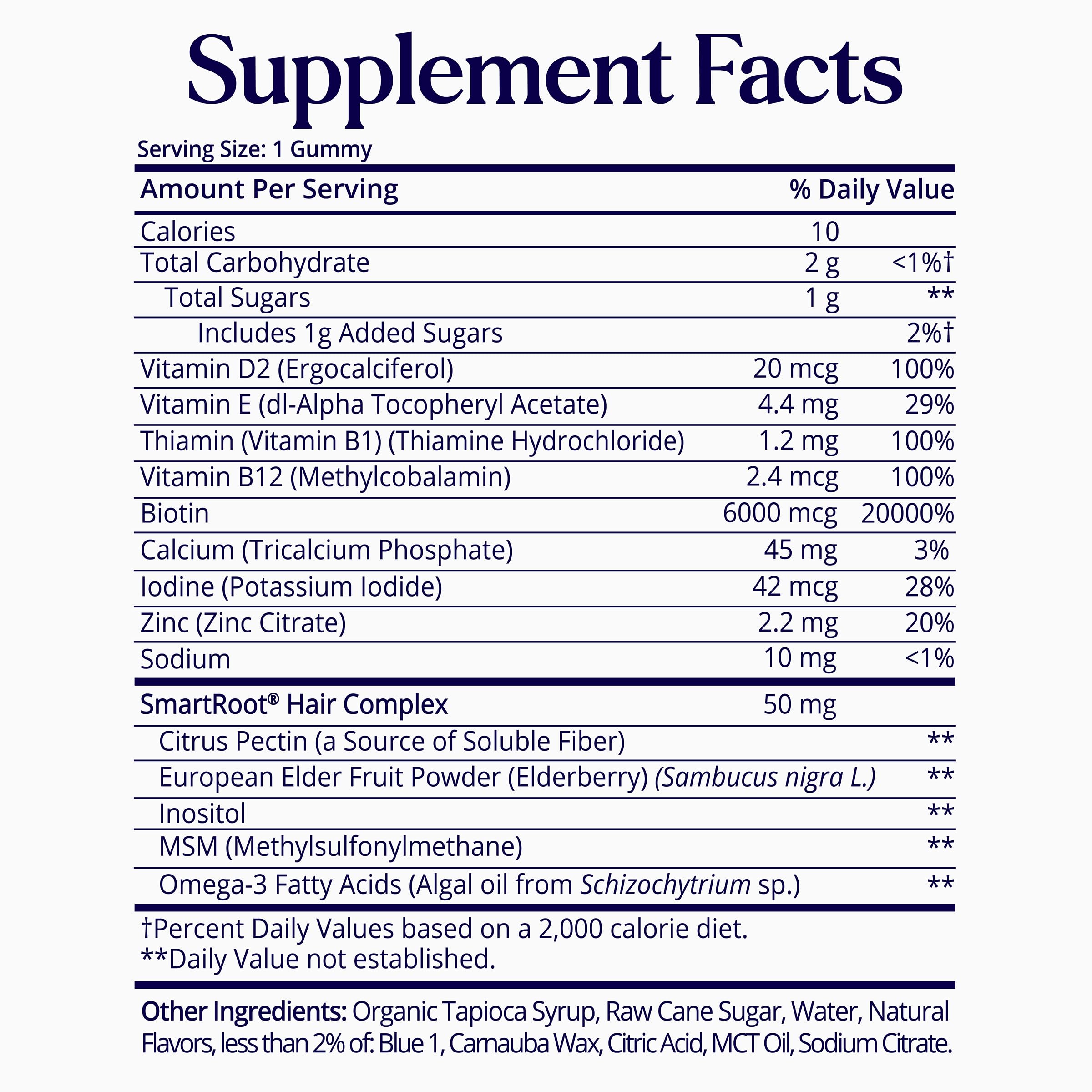 SugarbearPRO Hair Vitamin Gummy Biotin 6000mcg

