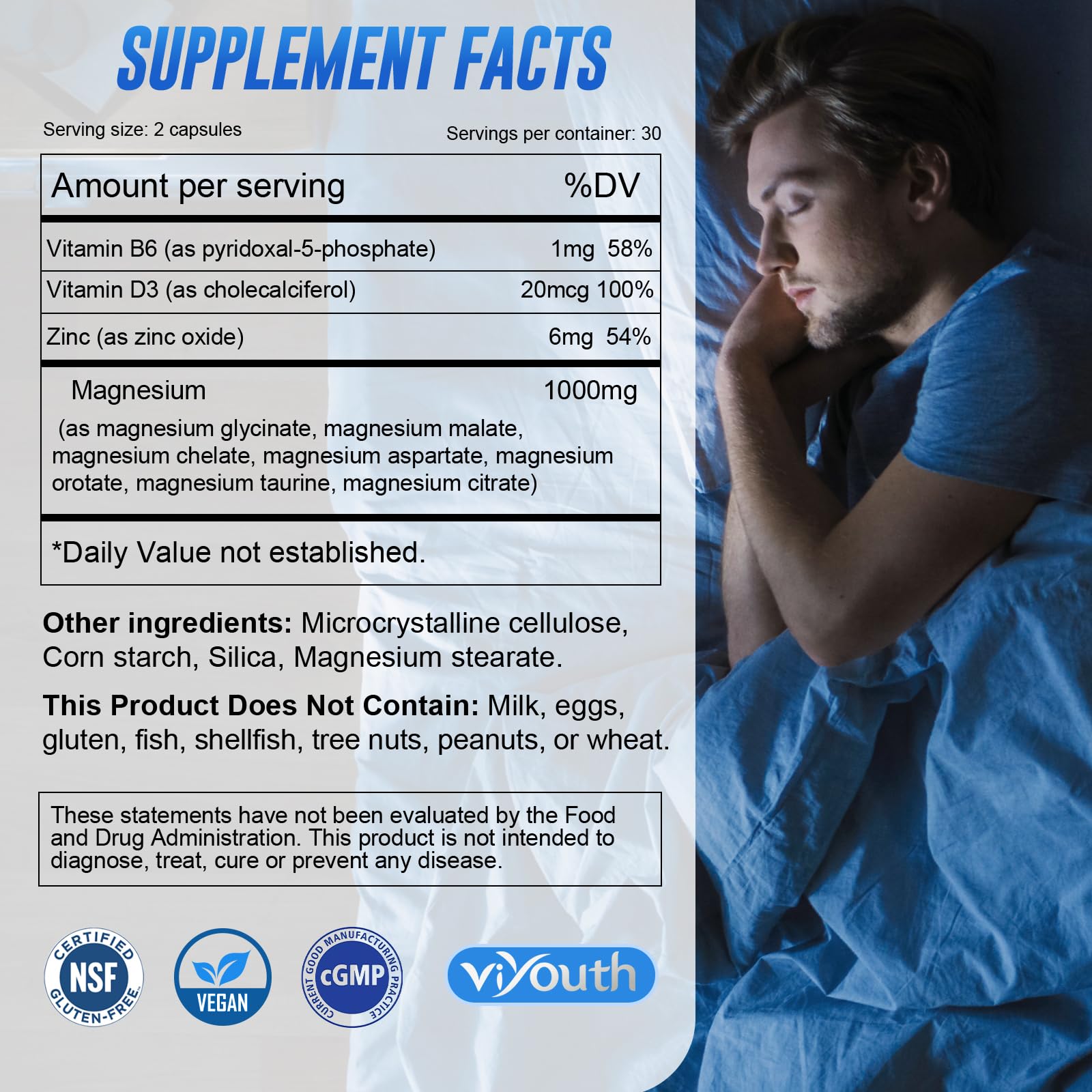 Viyouth Magnesium 7-Form Complex | Sleep & Energy Support

