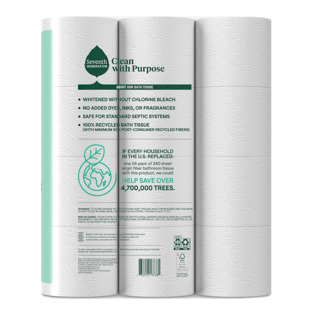 Seventh Generation 100% Recycled Toilet Paper

