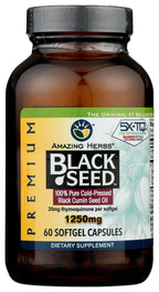 Amazing Herbs Black Seed Oil Capsules - Nigella Sativa

