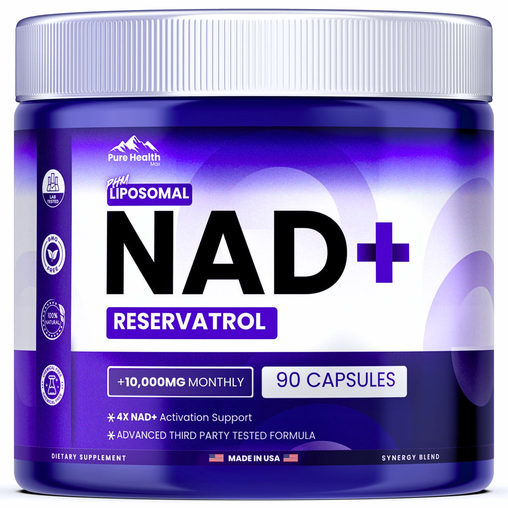 Pure Health NAD Resveratrol Liposomal Supplement | Energy

