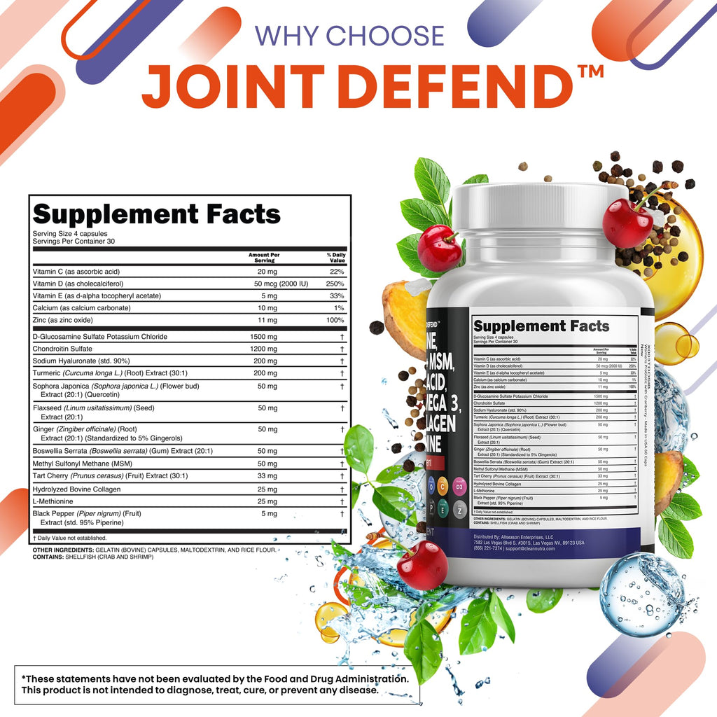 Clean Nutraceuticals Glucosamine 1500mg Joint Complex

