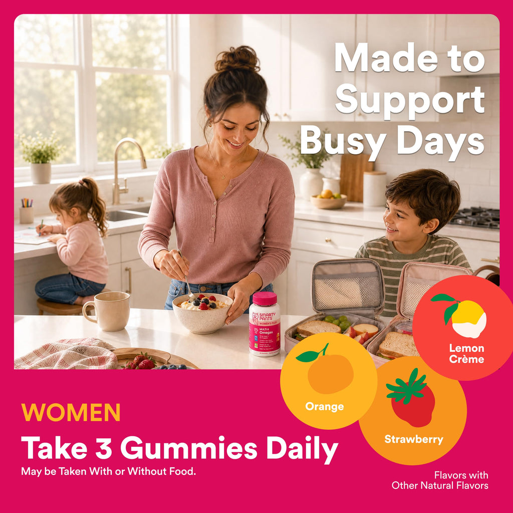 SmartyPants Women's Multivitamin Gummies | Omega-3 DHA/EPA

