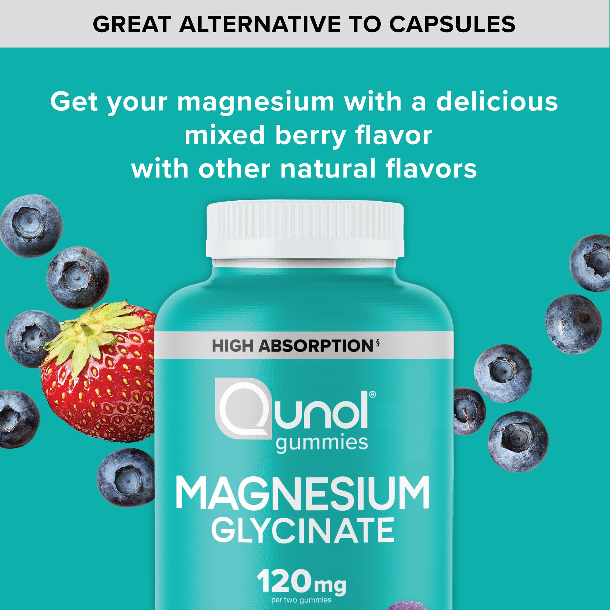 Qunol Magnesium Glycinate Gummies - High Absorption

