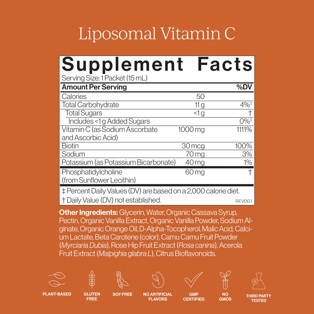 Cymbiotika Liposomal Vitamin C Supplement | Immune Support

