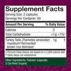 Host Defense Turkey Tail Capsules Digestive Health

