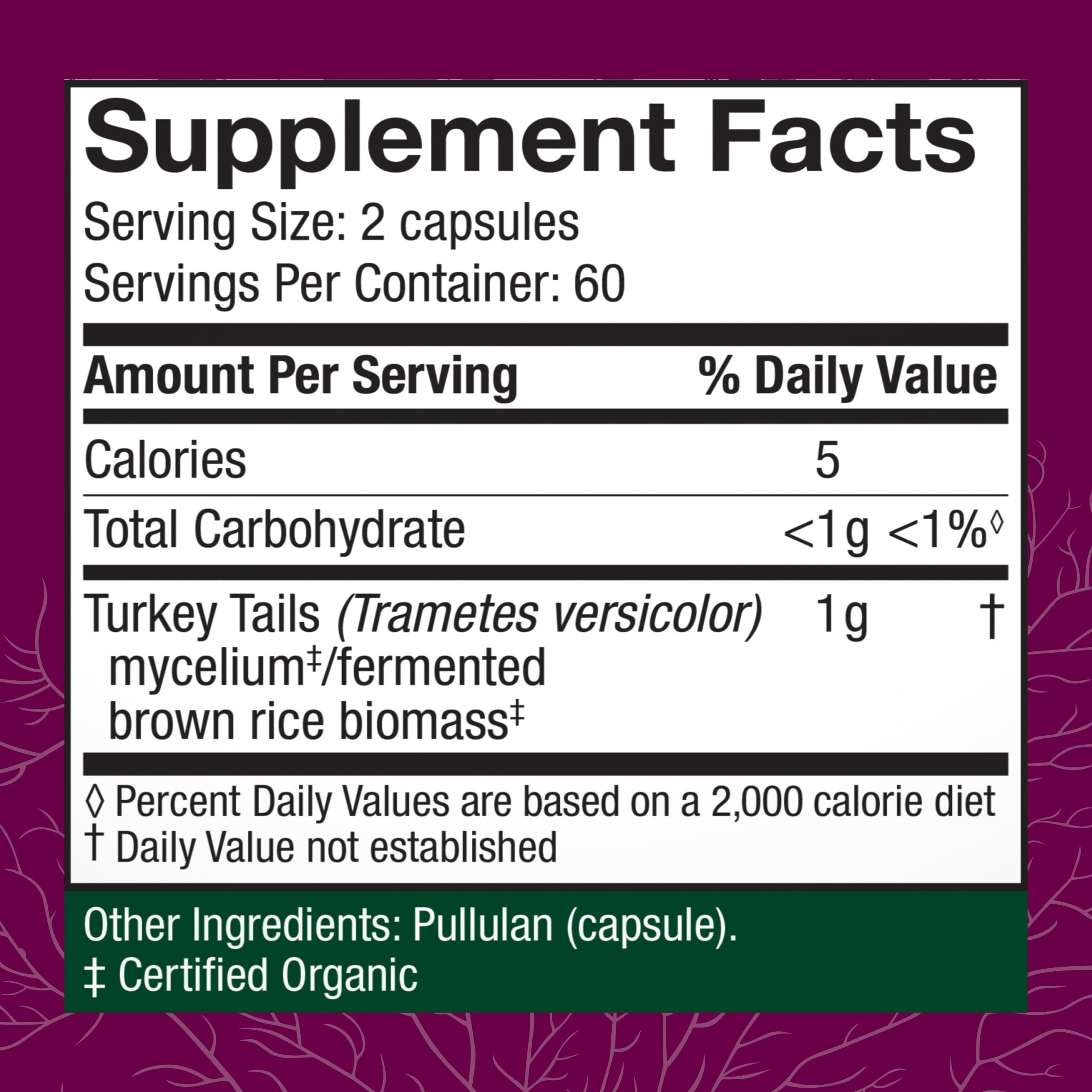Host Defense Turkey Tail Capsules Digestive Health

