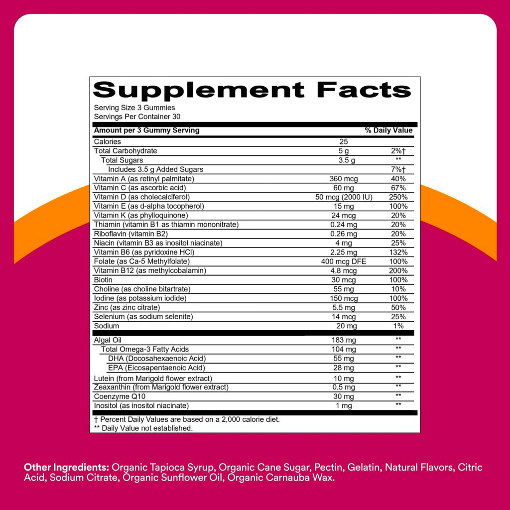 SmartyPants Women’s Plus 50+ Multi & Omegas Gummies

