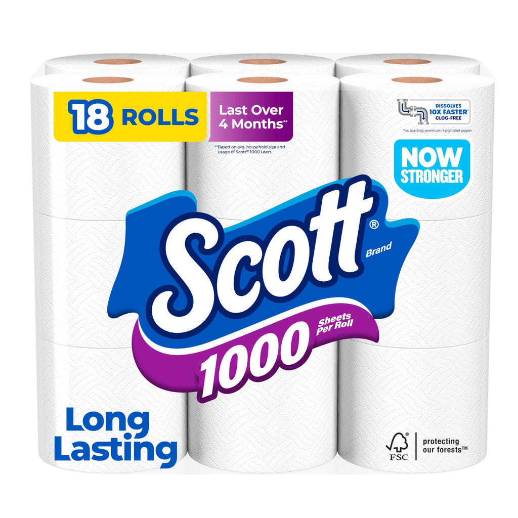 Toilet Paper Scott Trusted Clean - 1-Ply Septic-Safe