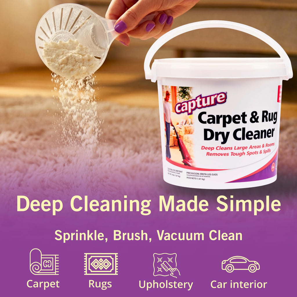 Capture Carpet & Rug Dry Cleaner Powder | Deodorizer

