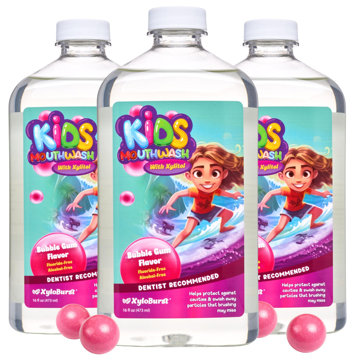 Xyloburst Xylitol Mouthwash - Alcohol-Free & Fluoride-Free