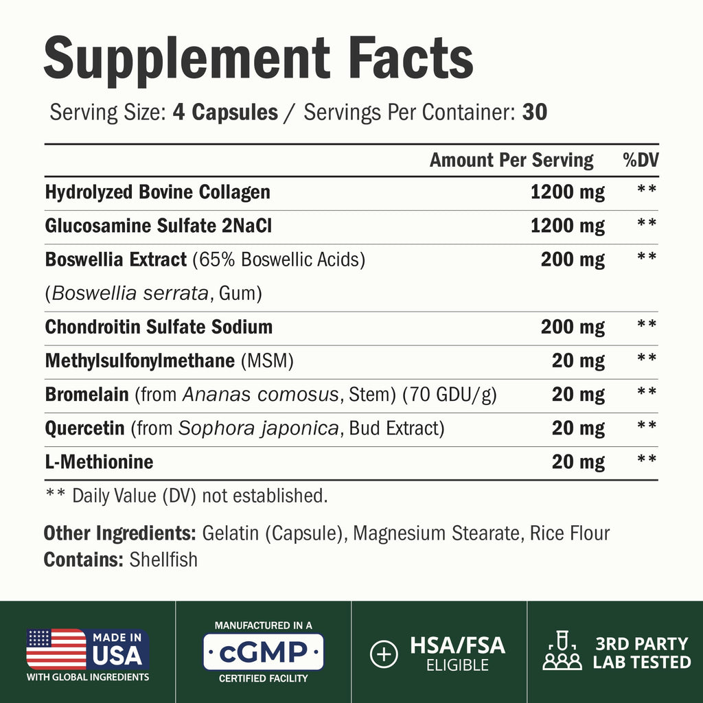 Glucosamine Chondroitin Joint Support with Collagen

